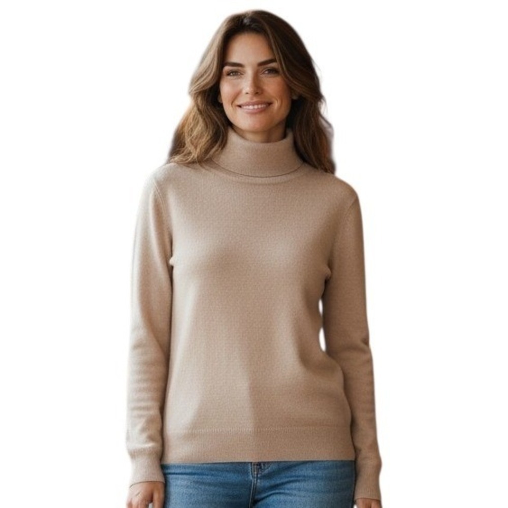 Antonio Melani 100% Cashmere‎ Womens size Large Lightweight Turtleneck Sweater